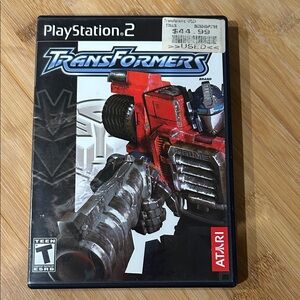 Sony PlayStation 2 Transformers Game - Red and Silver